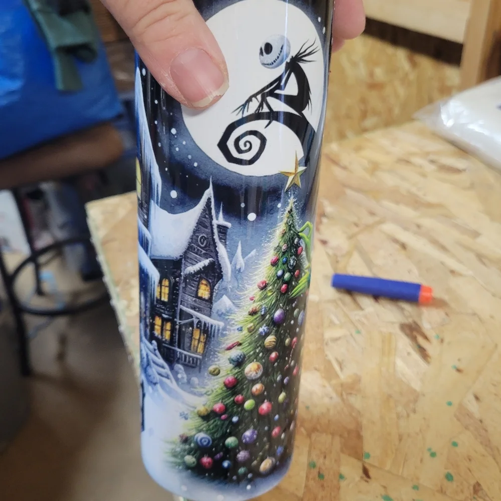 NEW Grinch Nightmare Before Christmas Tumbler‎ With Lid